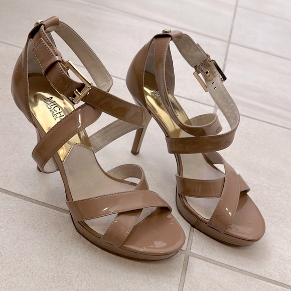 Michael Kors Shoes - Michael Kors - Nude Strap Platform Heels